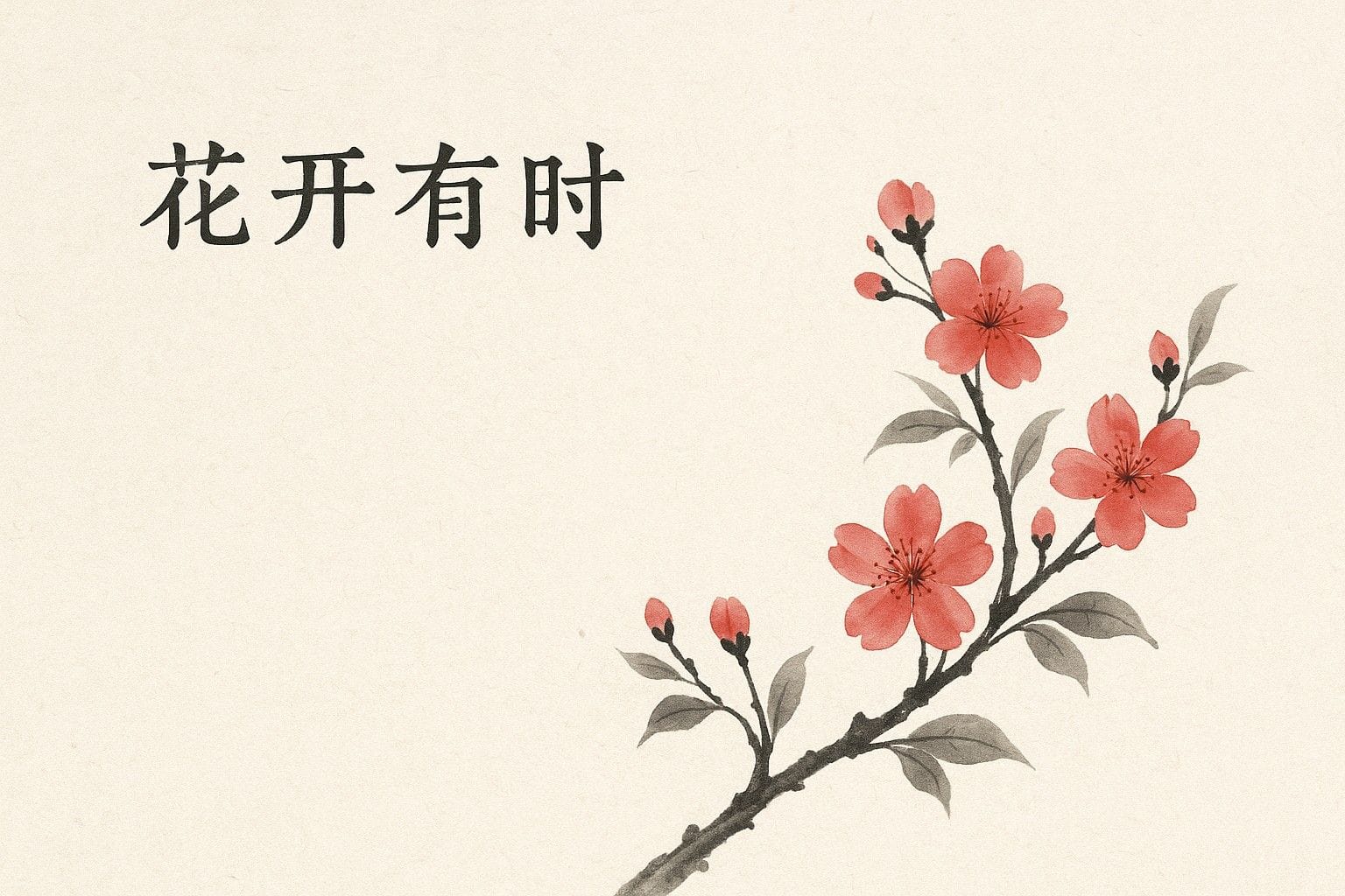 不要急，花开有时