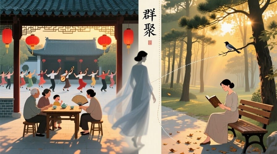 独处与群聚：两种文化的精神坐标