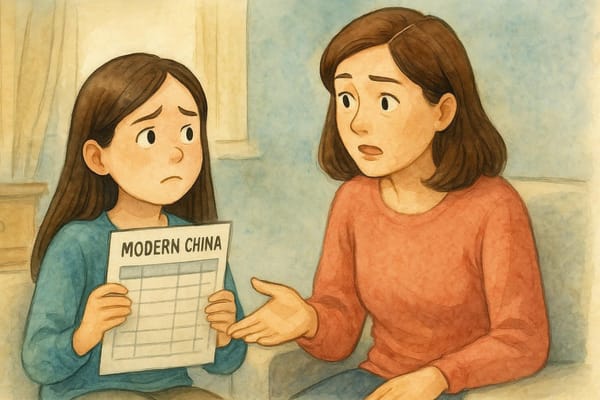 我想为女儿挡风挡雨，但她已长大